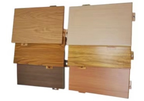 Wood grain aluminum veneer how much is a square